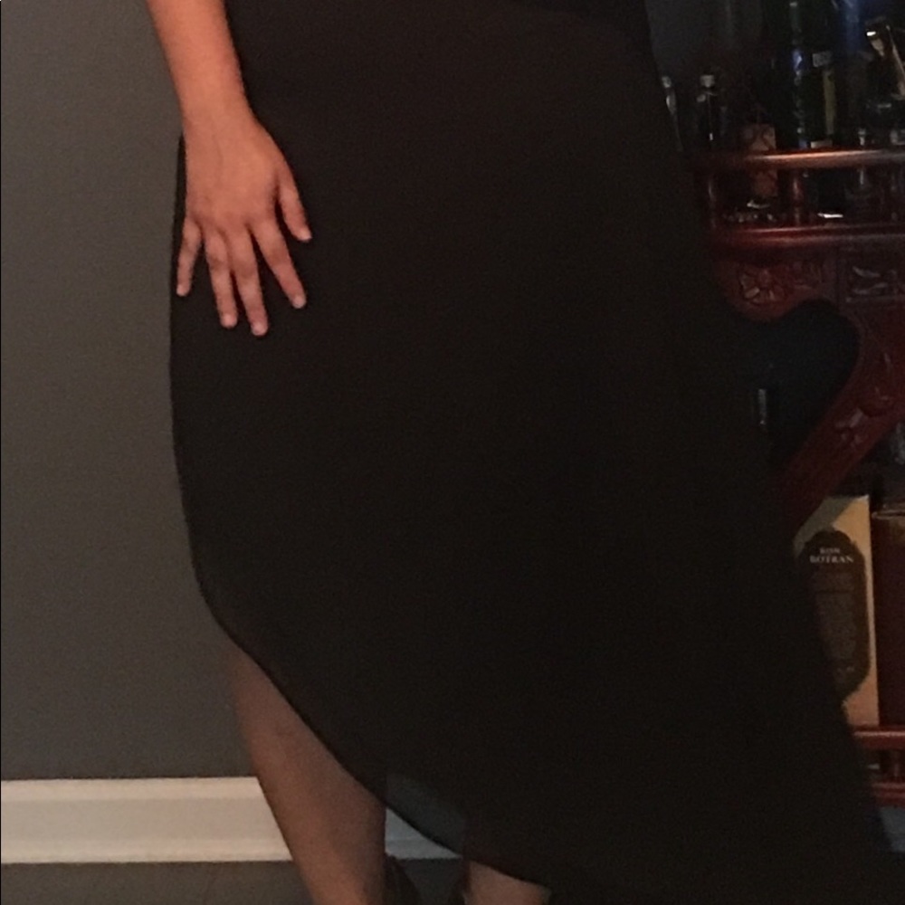 Black chiffon dress.  Brand new